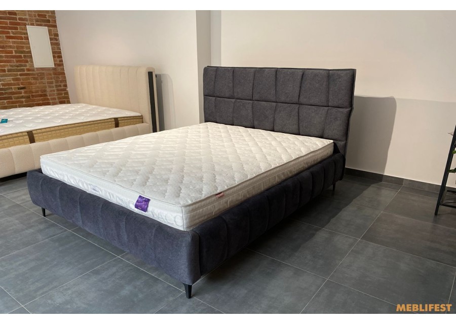 М'яке двоспальне ліжко L065 з підйомним механізмом 