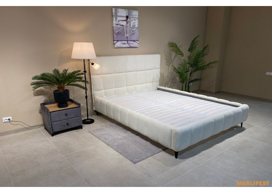 М'яке двоспальне ліжко L065 з підйомним механізмом 