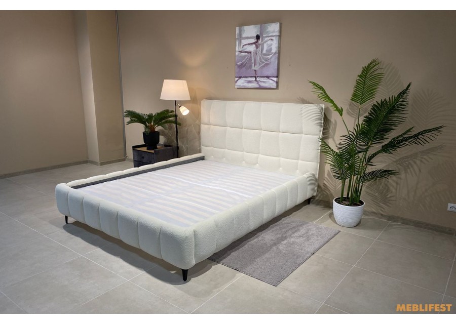 М'яке двоспальне ліжко L065 з підйомним механізмом 