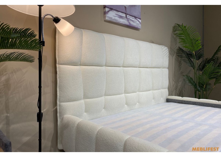 М'яке двоспальне ліжко L065 з підйомним механізмом 