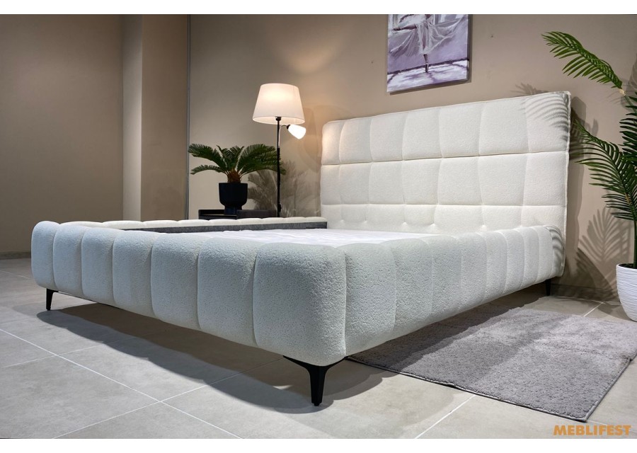 М'яке двоспальне ліжко L065 з підйомним механізмом 