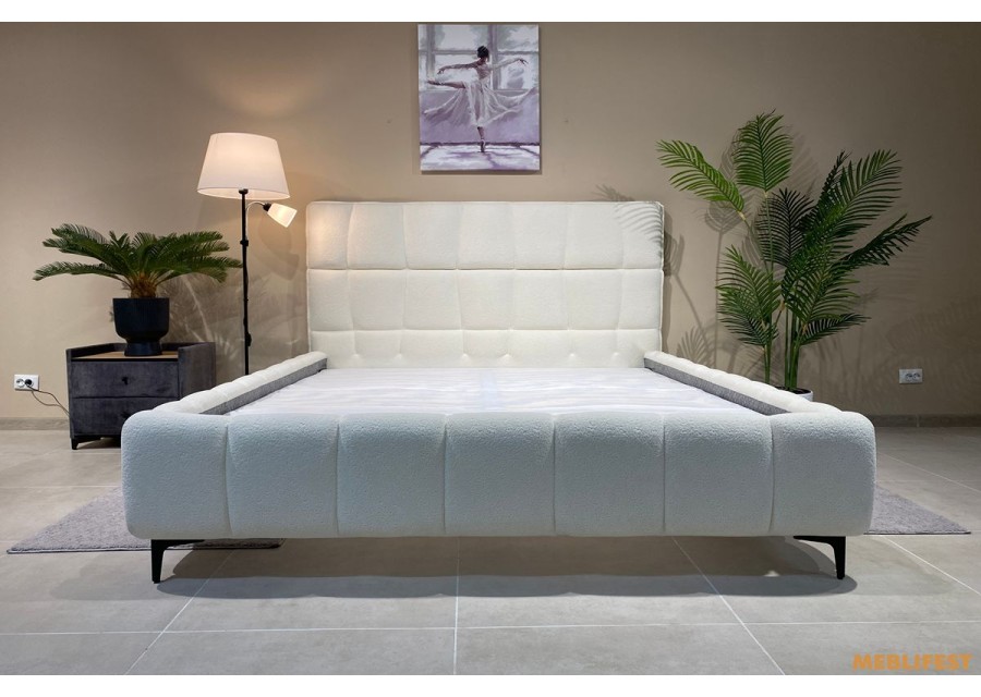 М'яке двоспальне ліжко L065 з підйомним механізмом 