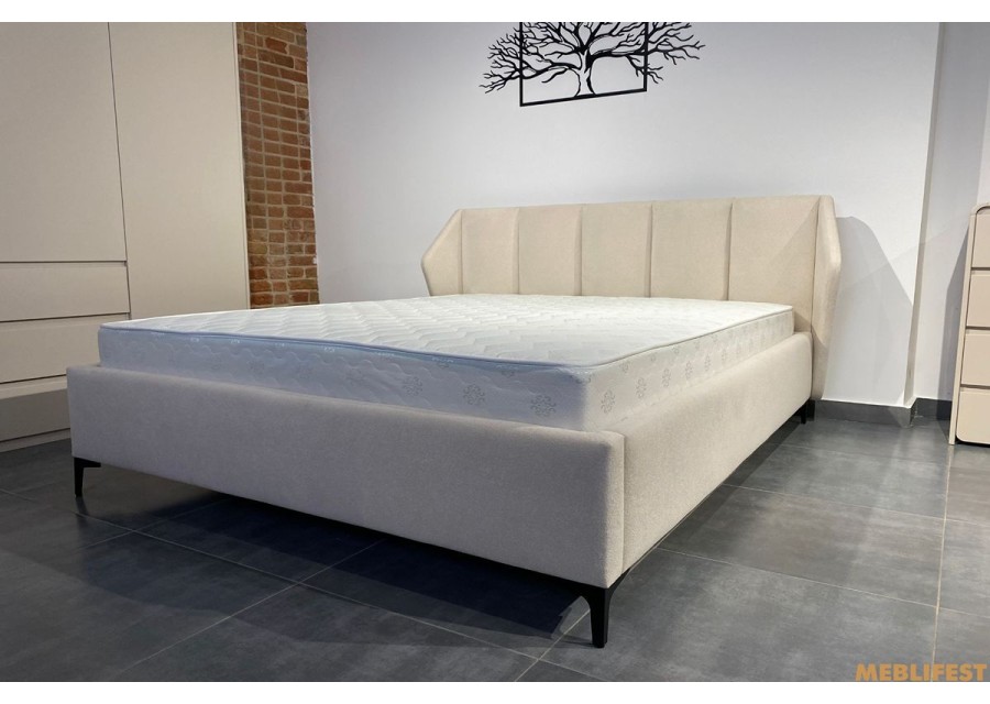 М'яке двоспальне ліжко L075 з підйомним механізмом 