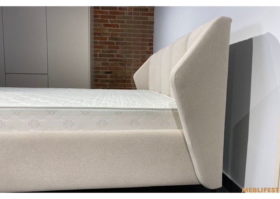 М'яке двоспальне ліжко L075 з підйомним механізмом 