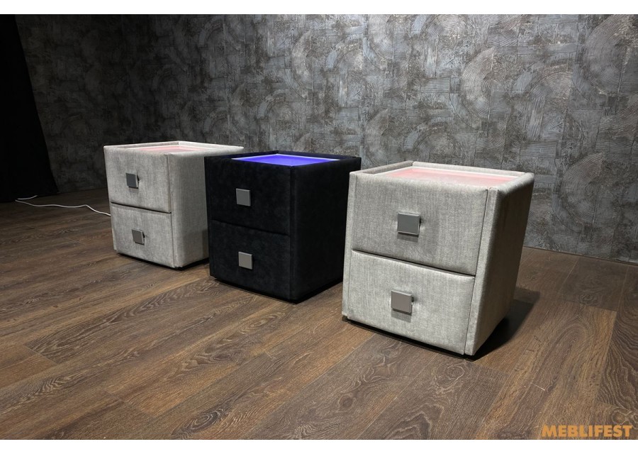 М'яка приліжкова тумба Т 001- LED з LED-підсвіткою
