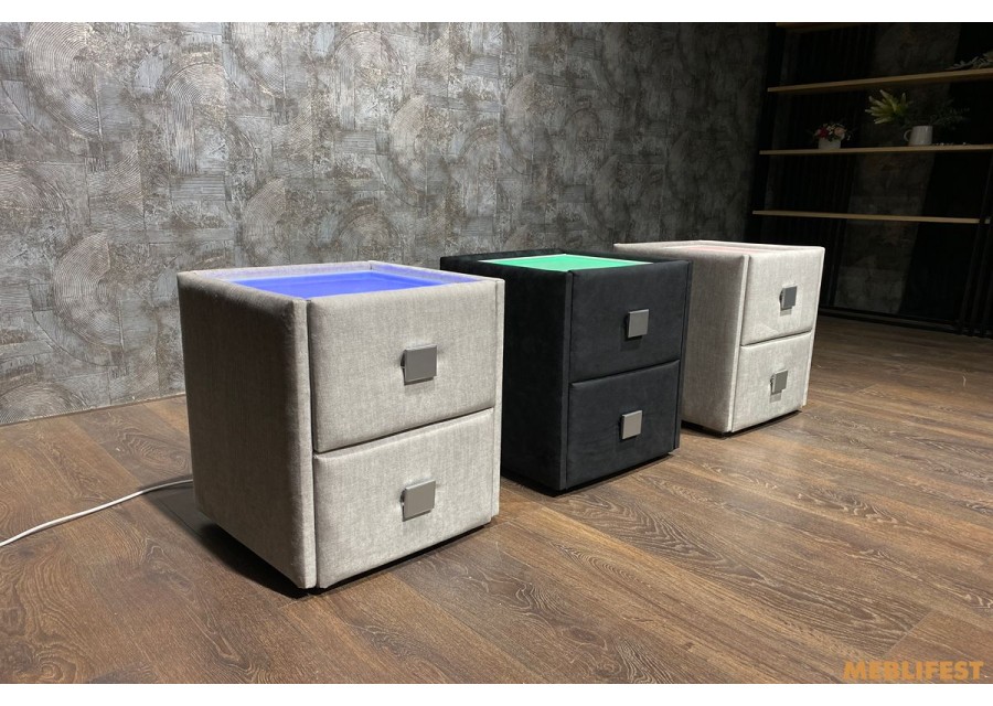 М'яка приліжкова тумба Т 001- LED з LED-підсвіткою