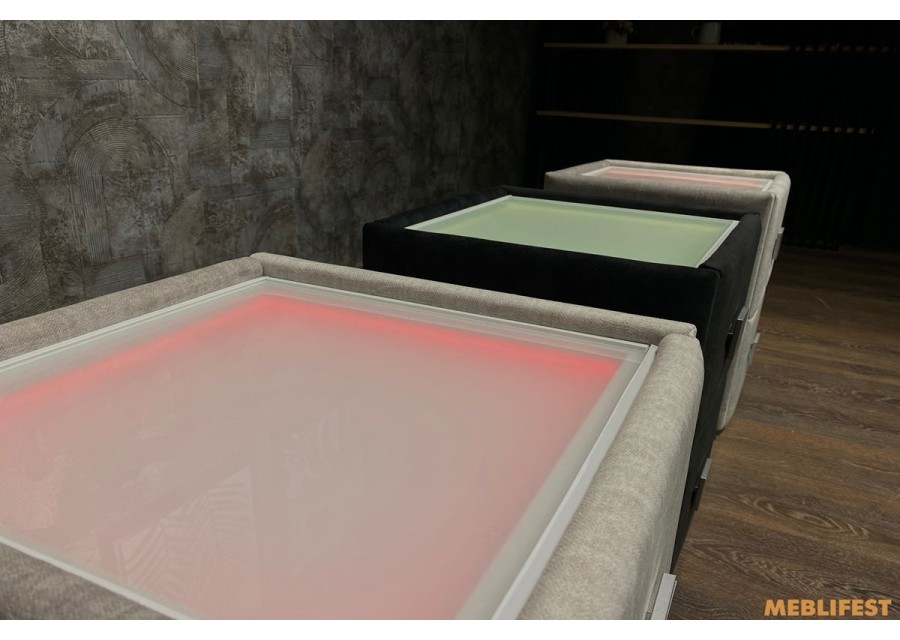 М'яка приліжкова тумба Т 001- LED з LED-підсвіткою