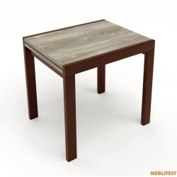 Кухонний стіл трансформер Слайдер горіх / Дуб шервуд