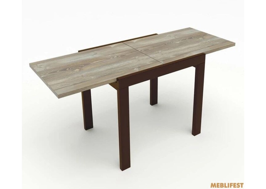 Кухонний стіл трансформер Слайдер горіх / Дуб шервуд