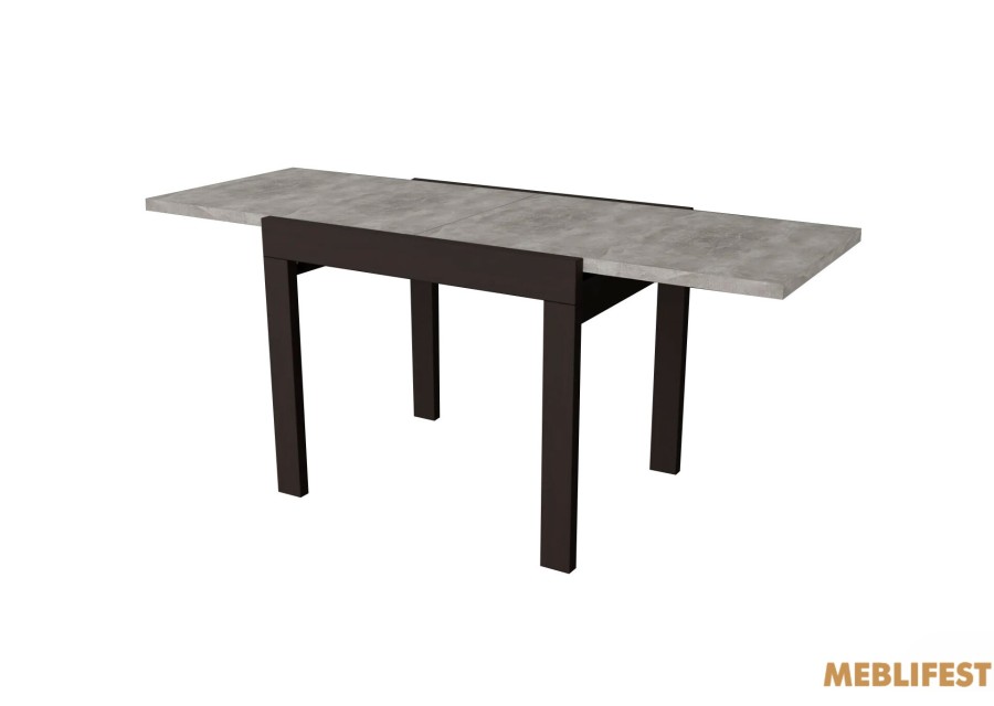 Кухонний стіл трансформер Слайдер Венге /Бетонний камінь