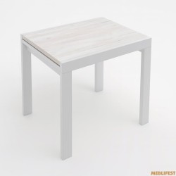 Кухонний стіл трансформер Слайдер білий / Аляска