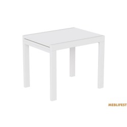 Кухонний стіл трансформер Слайдер білий / білий