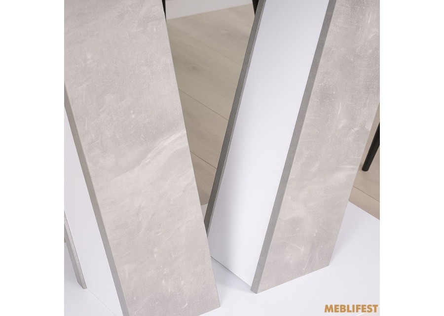 Стіл обідній Торін білий/урбан лайт