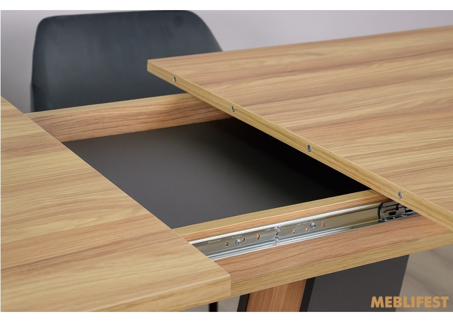 Стіл обідній Торін Дуб апалачі/білий