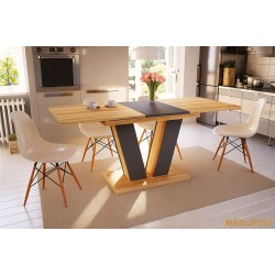 Стіл обідній Торін Дуб апалачі/антрацит