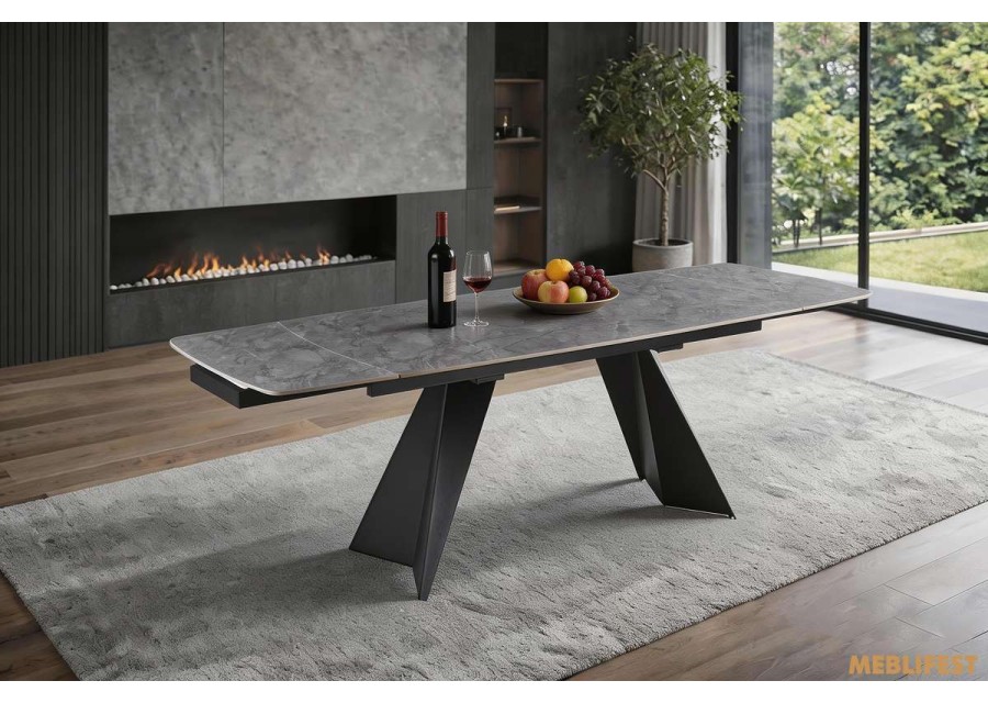 Обідній розкладний стіл Verona Seya Grey Matt