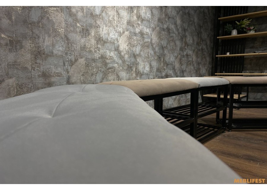 Банкетка з полицею для взуття