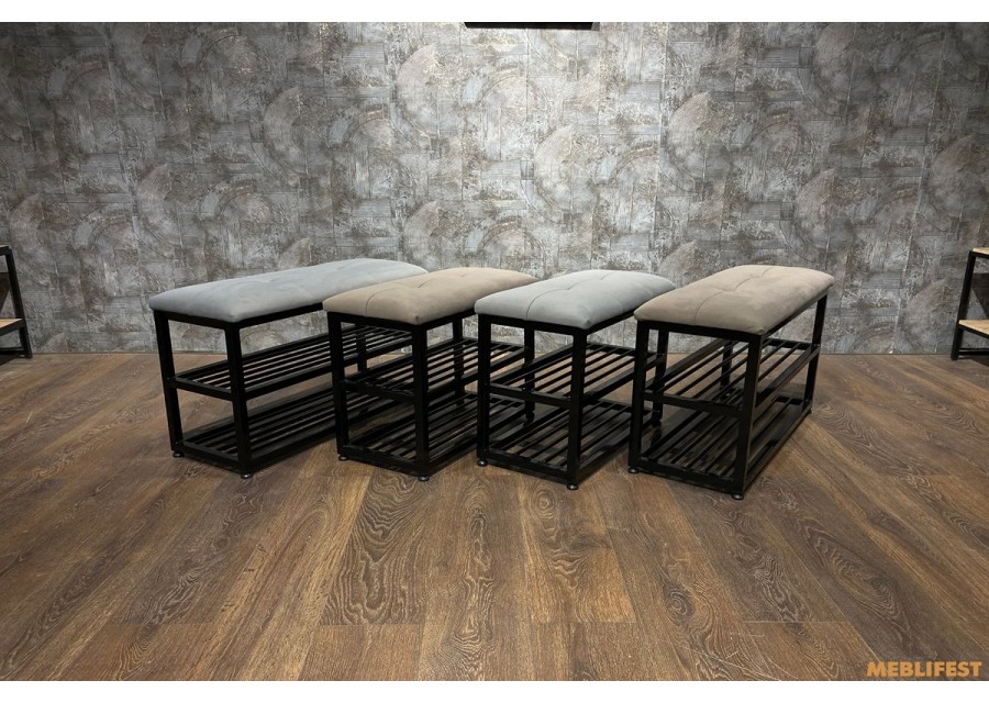 Банкетка з полицею для взуття