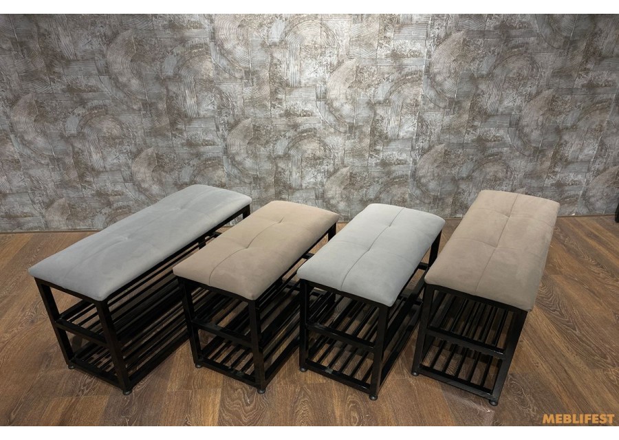 Банкетка з полицею для взуття