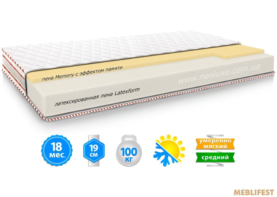 Матрац ГАЛАНТ МЕМОРІ 3D Neolux