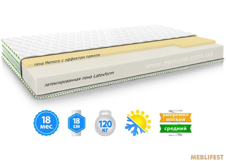 Матрац MEMORY / МЕМОРІ 3D Neolux