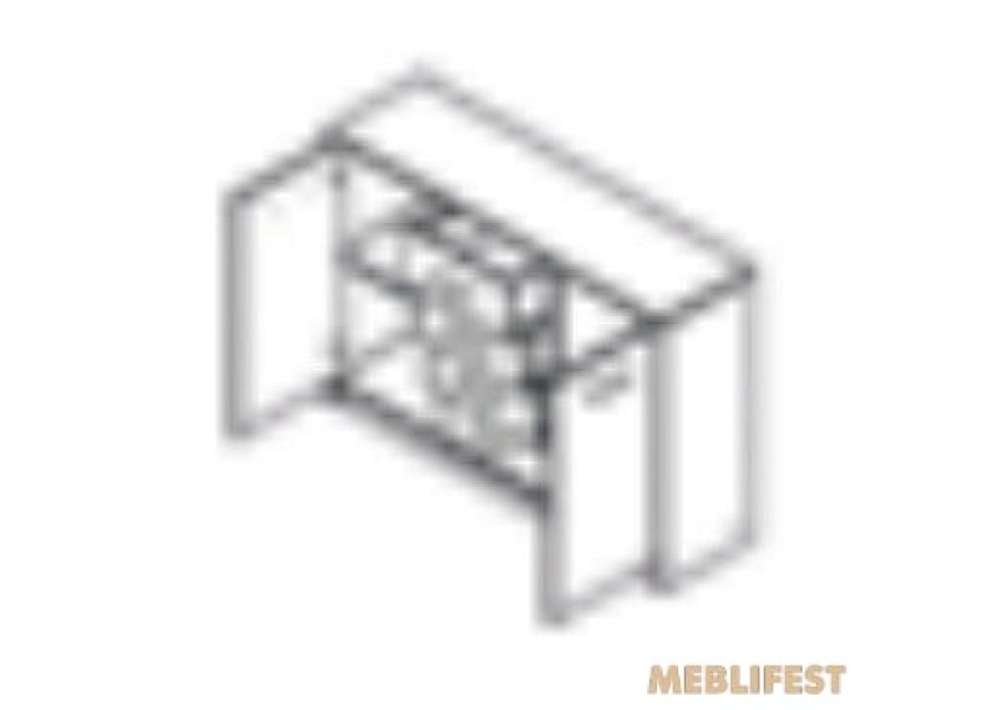 Комод 2-дверний з 4 шухлядами KOM2D4S Сімпл / Simple ВМК (БРВ) Макадамія/дуб ліворно