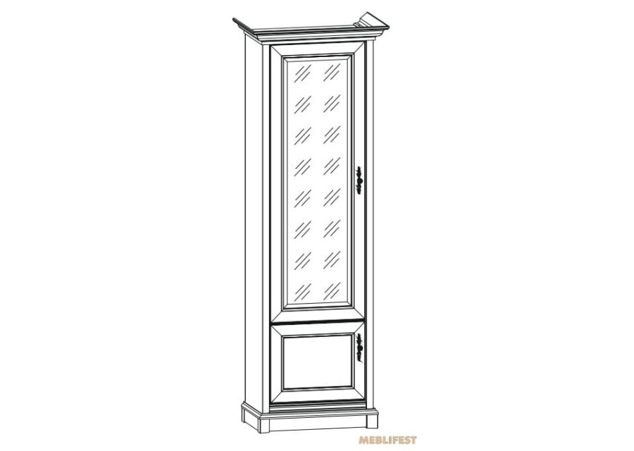 Вітрина 2-дверна 1DP Соната Нью / Sonata New Гербор Кашемір