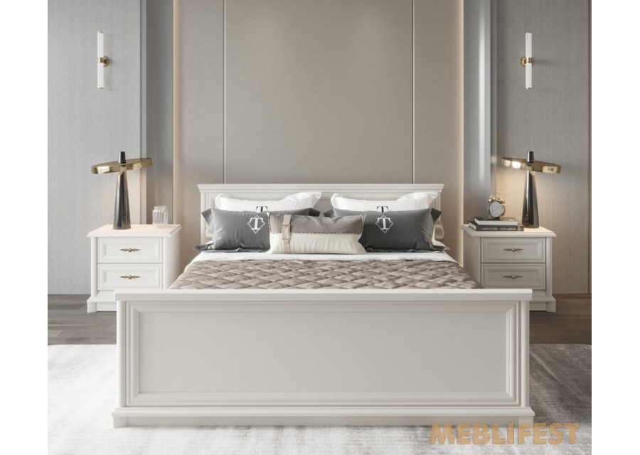 Ліжко двоспальне (каркас) 160 Соната Нью / Sonata New Гербор Кашемір