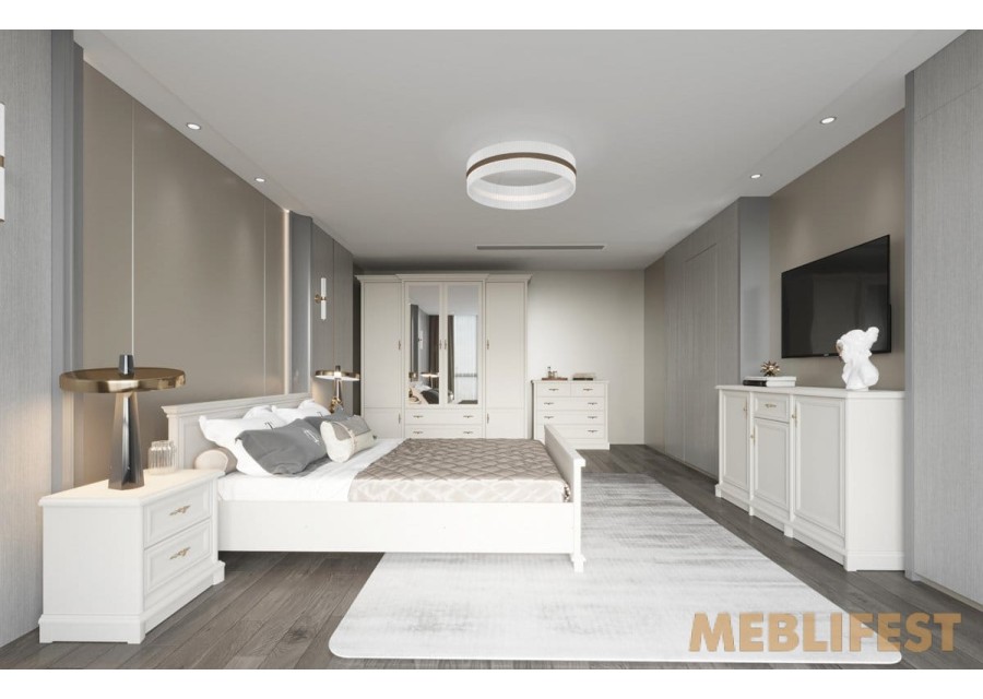 Ліжко двоспальне (каркас) 160 Соната Нью / Sonata New Гербор Кашемір