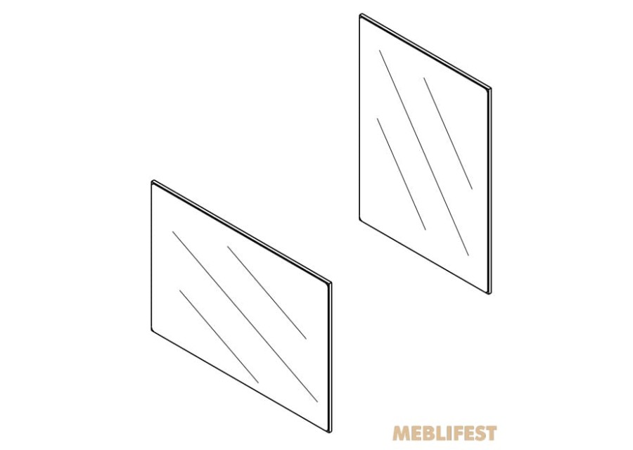 Дзеркало настінне LUS80/110 Лука / Luka Гербор Кашемір