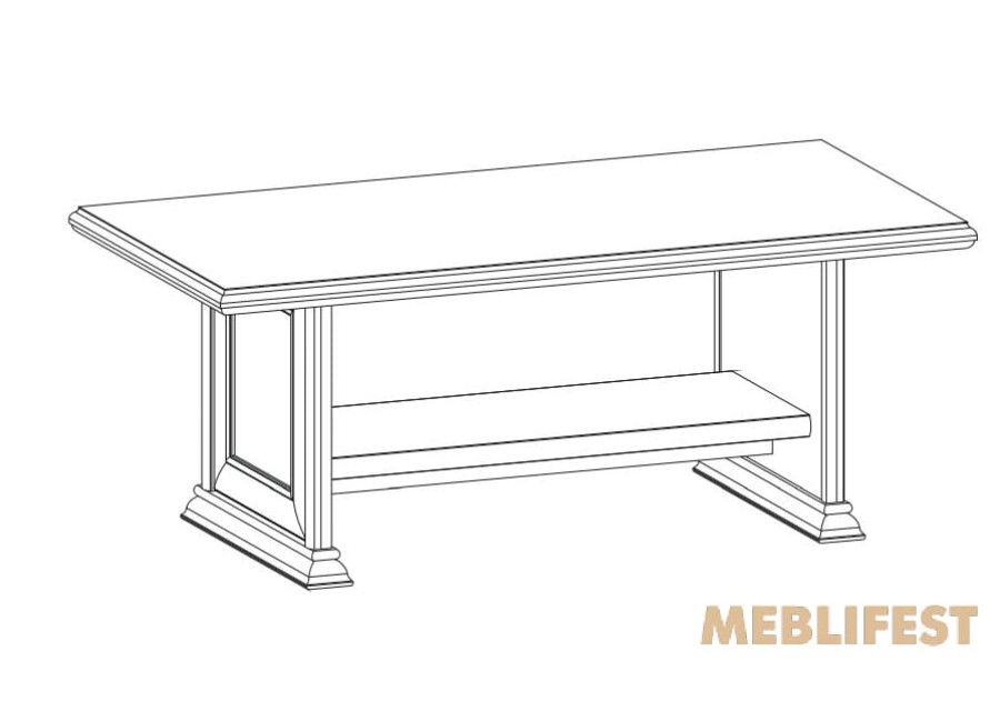 Стіл журнальний 130 Соната Нью / Sonata New Гербор Кашемір