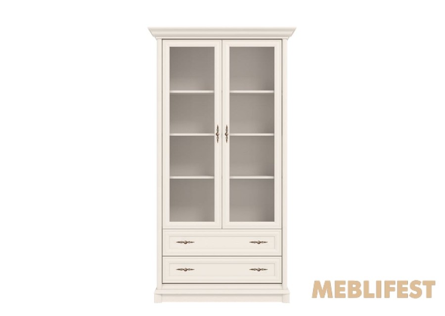 Вітрина 2-дверна з 2 шухлядами 2D/2S Соната Нью / Sonata New Гербор Кашемір