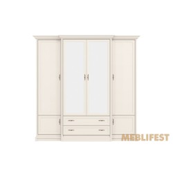 Шафа для одягу 6-дверна з дзеркалом 4D2S Соната Нью / Sonata New Гербор Кашемір