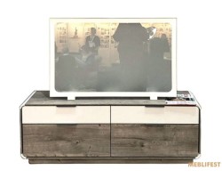 Тумба під ТВ Аліса RTV2S2K Гербор 2-дверна з 2 шухлядами Шварцвальд/німфея альба