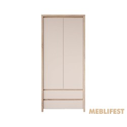 Пенал / Шафа 2-дверний з 2 шухлядами з полицями REG2D2S Каспіан / Kaspian ВМК (БРВ) Дуб сонома/кашемір