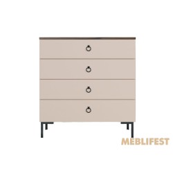 Комод з 4 шухлядами KOM4S Сімпл / Simple ВМК (БРВ) Макадамія/дуб ліворно