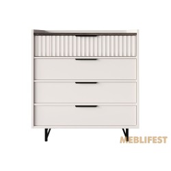 Комод з 4 шухлядами KOM4S Фреско / Fresko ВМК (БРВ) Кашемір/каштан арвадонна мінк