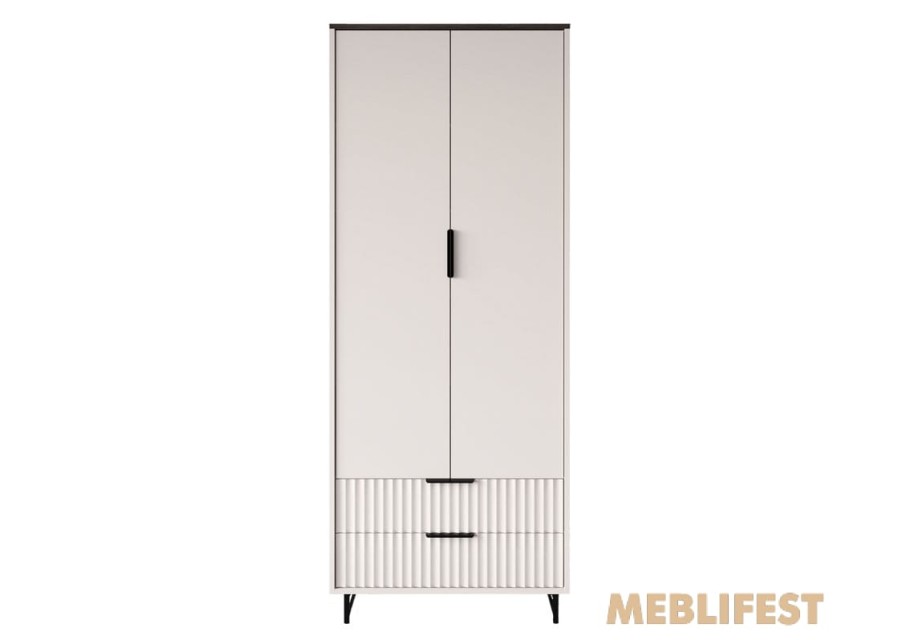 Шафа для одягу 2-дверна SZF2D2S Фреско / Fresko ВМК (БРВ) Кашемір/каштан арвадонна мінк