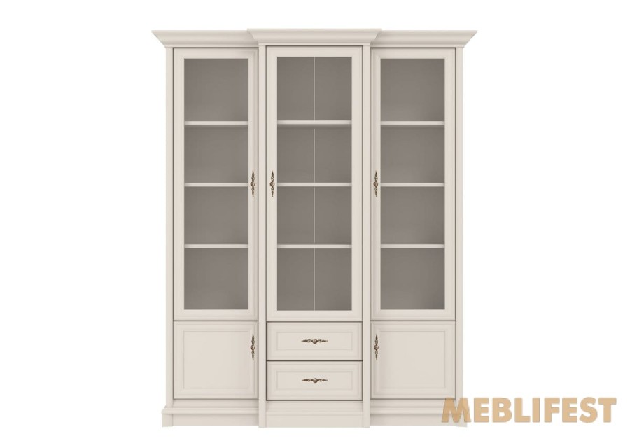 Вітрина 5-дверна з 2 шухлядами 3W/2S Соната Нью / Sonata New Гербор Кашемір