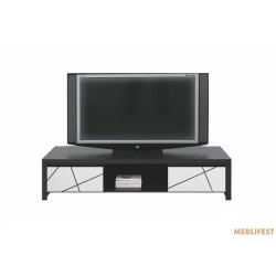 Тумба під ТВ Каспіан МДФ MDF RTV2S/14/40 ВМК (БРВ) з 2 шухлядами Венге магія/білий сніг