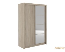 Шафа-купе Маріо 140 Гербор 2-дверна з дзеркалом Дуб сонома