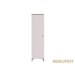 Пенал / Шафа 1-дверний з полицями REG1D Сімпл / Simple ВМК (БРВ) Кашемір/вяз ліберті світлий