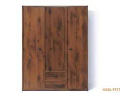 Шафа для одягу Монтана (Індіана) JSZF3D2S/150 N ВМК (БРВ) 3-дверна Дуб шутер