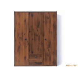 Шафа для одягу Монтана (Індіана) JSZF3D2S/150 N ВМК (БРВ) 3-дверна Дуб шутер