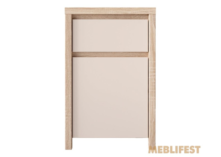 Комод 1-дверний з 1 шухлядою KOM1D1SP Каспіан / Kaspian ВМК (БРВ) Дуб сонома/кашемір