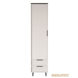 Пенал / Шафа 1-дверний з 2 шухлядами з полицями REG1D2S Фреско / Fresko ВМК (БРВ) Кашемір/каштан арвадонна мінк