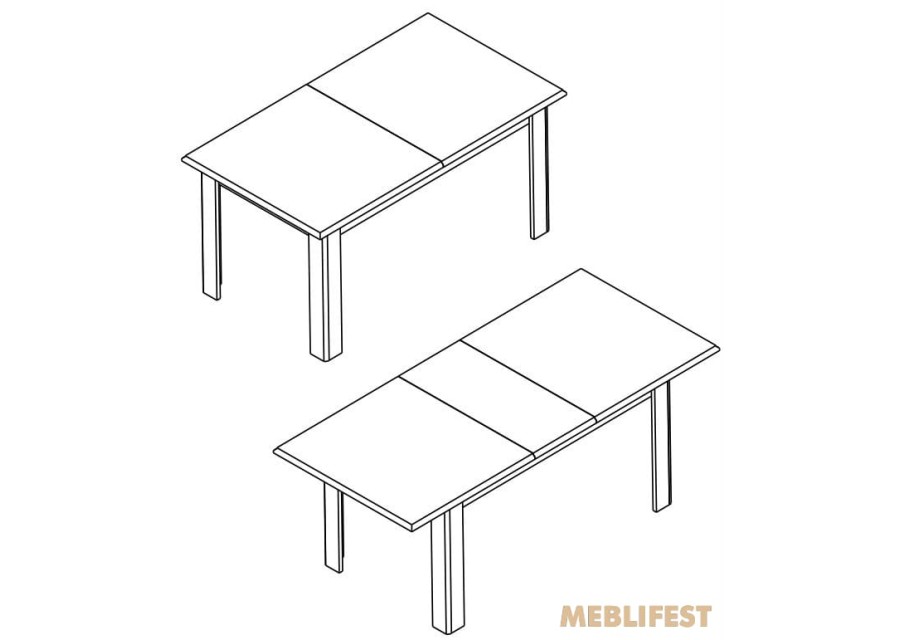 Стіл обідній розкладний 160 Соната Нью / Sonata New Гербор Кашемір