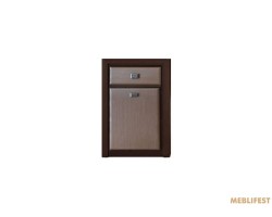 Комод Коен МДФ MDF KOM1D1S Гербор 1-дверний з 1 шухлядою Венге магія/штрокс темний