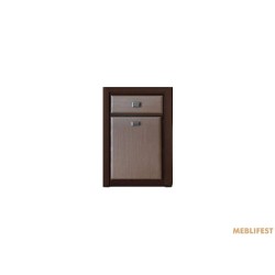 Комод Коен МДФ MDF KOM1D1S Гербор 1-дверний з 1 шухлядою Венге магія/штрокс темний