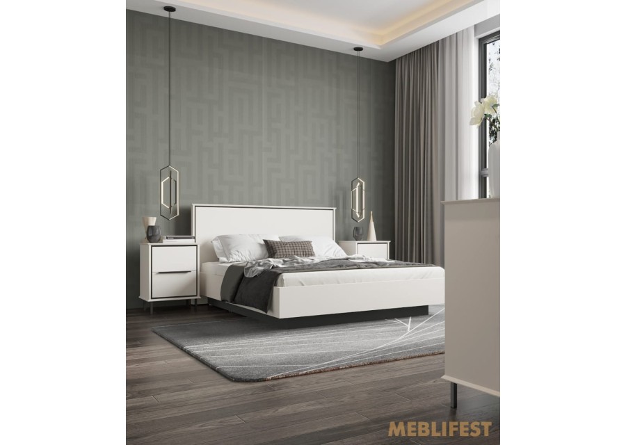 Ліжко двоспальне (з підйомним механізмом) LOZ160 Хілс / Heels Гербор Кашемір/чорний